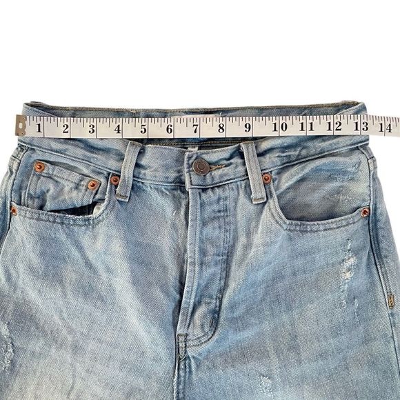 Pistola Cassie Super High Waist Straight Leg Jeans By My Side Light Wash Sz 26 - Picture 13 of 16